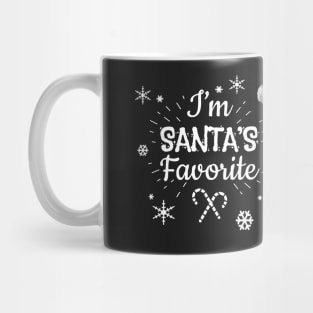 Santa's Favorite, Christmas White Boxer Dog Mug